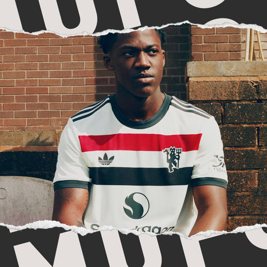 小李子ADIDAS阿迪达斯24-25赛季曼联第二客场球迷版球衣短袖成人男IY7806 商品图1