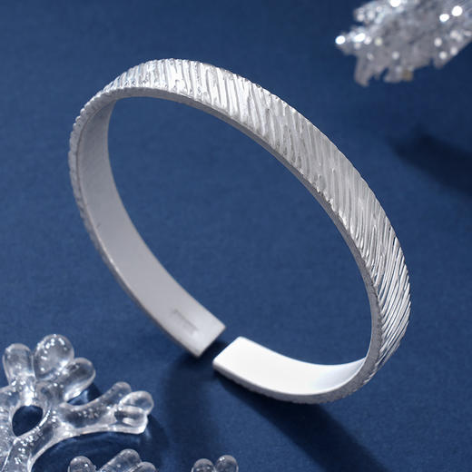 子佩集S999银【孜孜不倦】手镯【JLSZ012】纯银手镯2408 商品图2