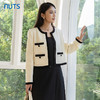 NUTS秋季新款高级感气质通勤小香风时尚撞色短款外套女4340402A1 商品缩略图4
