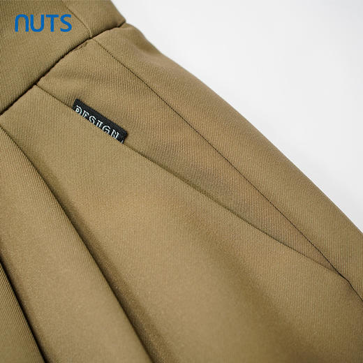 NUTS秋季新款通勤西装裤直筒纯色宽松显瘦长裤女331072293 商品图3