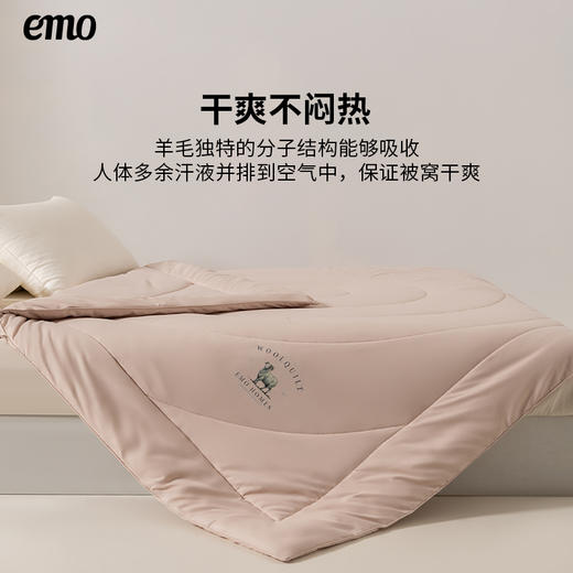 一默澳洲羊毛秋冬被 | 保暖锁温 轻盈透气 A类母婴级 干爽不闷热 温暖舒睡一整晚 商品图3