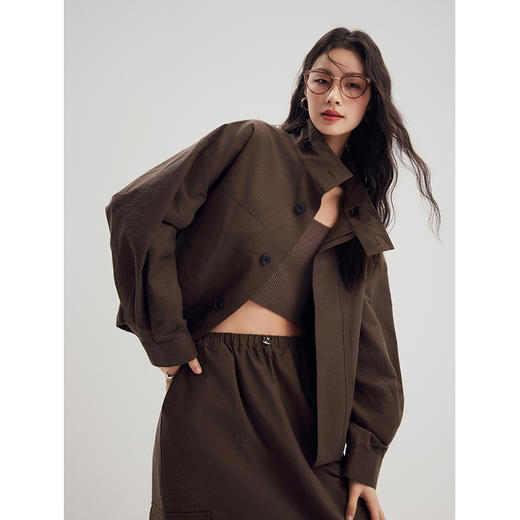 棉仓356607012-立领夹克开衫 商品图0