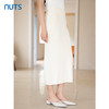 NUTS2023秋季新款纯色仙女a字气质半身裙女高腰显瘦长款4350606A1 商品缩略图3