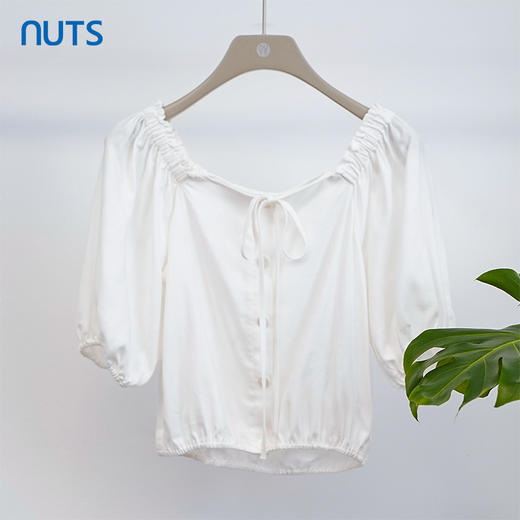NUTS商场同款时尚气质甜美风短袖套头衫327011065B 商品图0