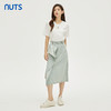 NUTS秋季新款一片式设计感a字包臀时尚水洗牛仔半裙女332061150 商品缩略图2