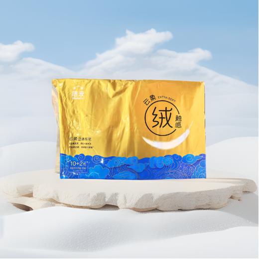 洁云云柔感4层304张面巾纸10+2包 商品图0