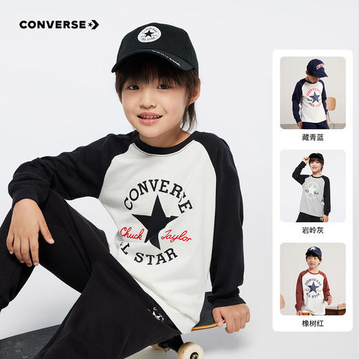 CONVERSE 春 大童小童 儿童童装T恤 CNVN-AG-F841 商品图3