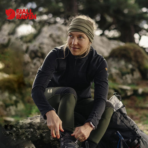 北极狐 女士户外抓绒衣 2024秋冬立领保暖衣 露营徒步打底衫87141 商品图0