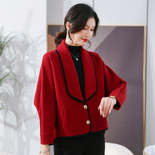 雀说新款外套时尚气质针织开衫中年秋冬上衣服女外穿AL3178 商品图2