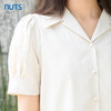 NUTS衬衣女夏季宽松短袖衬衫气质上衣轻熟法式小众夏428013548 商品缩略图3
