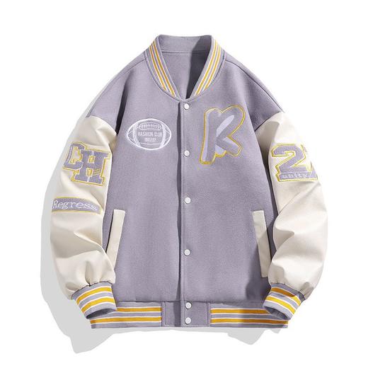 雀说爆款情侣款棒球服夹克外套男刺绣棒球服AL6618 商品图10