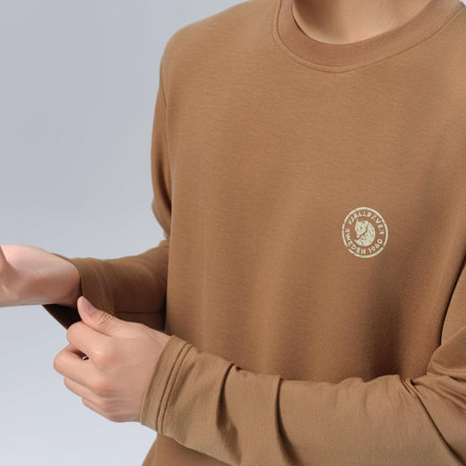 北极狐 户外男士长袖T恤 2024秋冬新款保暖圆领上衣01242117 商品图2