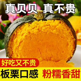 【山东新鲜栗味贝贝南瓜】贝贝南瓜5斤粉糯板栗口感，越放越甜越好吃，小南瓜栗面婴儿辅食首选孕妇粉糯香甜好吃不腻QQ