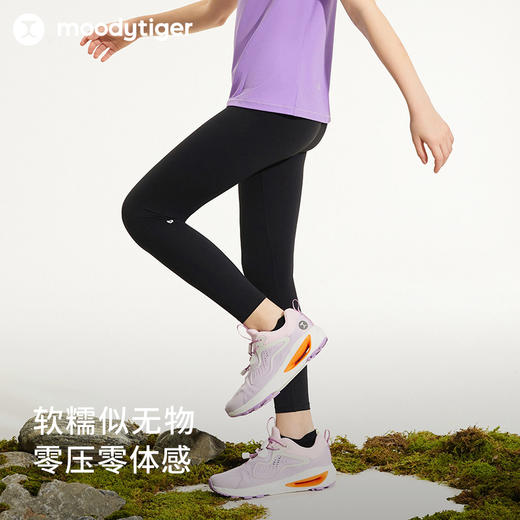 【24年秋新】moodytiger儿童裤子24秋新款女童户外运动舒适高弹紧身裤43211411 商品图2