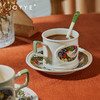 JOYYE威廉·莫里斯-欧式浮雕情侣双人马克杯咖啡碟套装陶瓷礼盒带勺 商品缩略图3