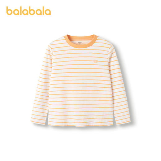 巴拉巴拉儿童长袖T恤男童秋衣上衣女童内衣棉毛衫保暖亲子打底衫 商品图4