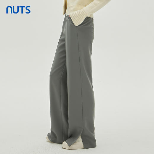 NUTS秋季新款宽松直筒显瘦阔腿拖地休闲长裤女333072221 商品图3