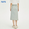 NUTS秋季新款一片式设计感a字包臀时尚水洗牛仔半裙女332061150 商品缩略图4