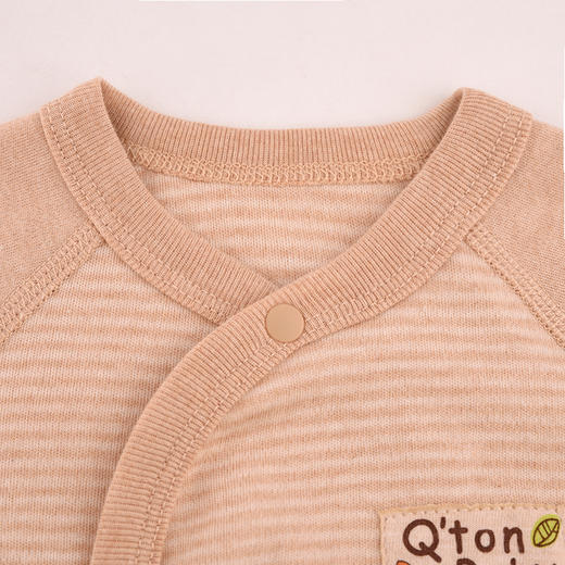 棉果果秋季新品彩棉新生儿男童女童婴儿半背衣M301110199401 商品图3