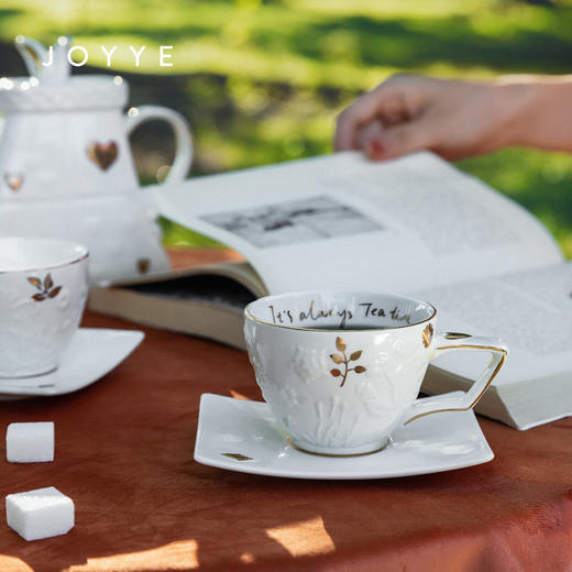 JOYYE爱丽丝-网红茶具套装家用客厅女办公室杯壶陶瓷高档轻奢礼盒 商品图2