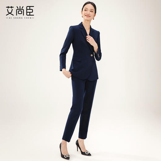艾尚臣西装套装女2024春新款气质女神范珠宝店销售前台接待工作装 商品图2