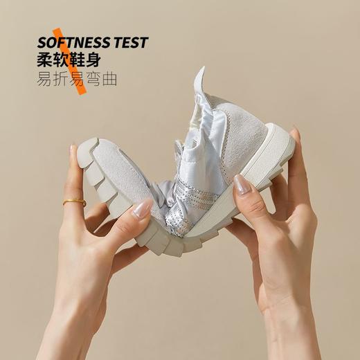 ZHR则则银色德训鞋女2024夏季新款软底老爹鞋透气防滑运动休闲鞋 商品图5