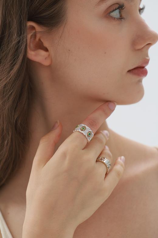 SOL DE VERANO 绿玉髓戒指 商品图4