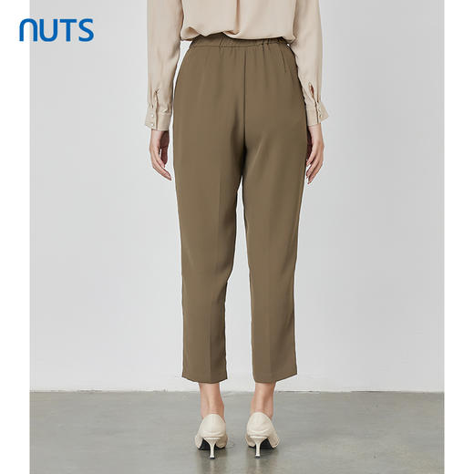 NUTS秋季新款时尚气质通勤风宽松显瘦阔腿休闲长裤女231073212 商品图4
