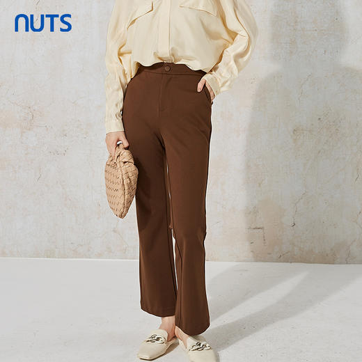 NUTS秋季新款时尚气质通勤风宽松显瘦阔腿休闲长裤女231073142 商品图0