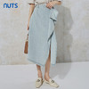 NUTS秋季新款时尚气质高腰直筒显瘦包臀水洗牛仔半裙231065080B 商品缩略图3