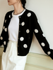 小个子必入经典波点提花羊毛开衫FCE3WSC033 商品缩略图0