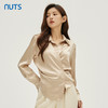 NUTS秋季新款时尚气质通勤风设计感收腰显瘦长袖衬衫女331011157 商品缩略图1