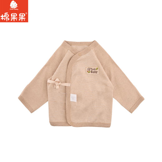 棉果果秋季新品彩棉新生儿男童女童婴儿半背衣M301110199401 商品图0