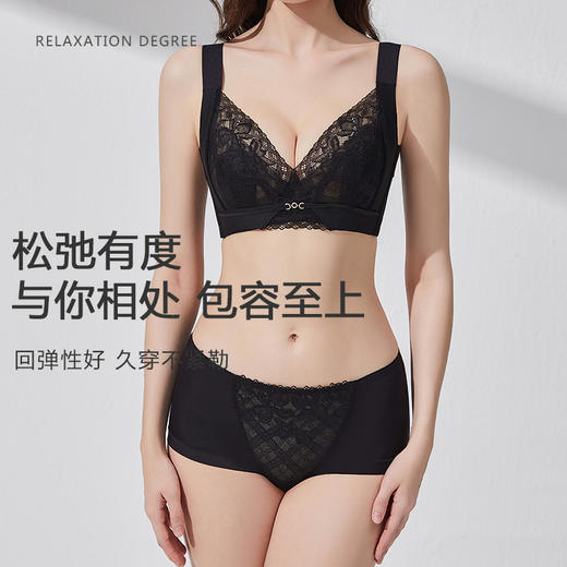 挚美美臀裤 性感蕾丝拼接 平角不易卷边 高弹不勒肉 中高腰包臀提臀 文胸配套底裤内裤 商品图5