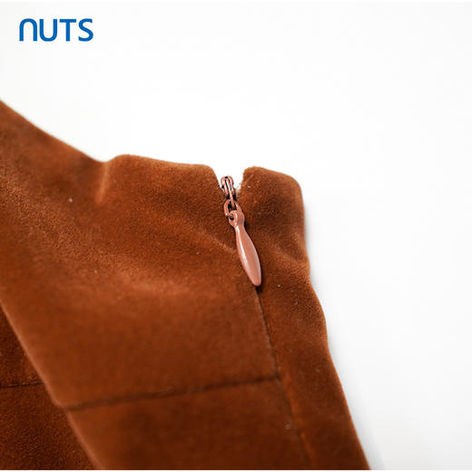 NUTS秋季新款法式复古气质高腰宽松吊带中长款连衣裙女333102270 商品图3