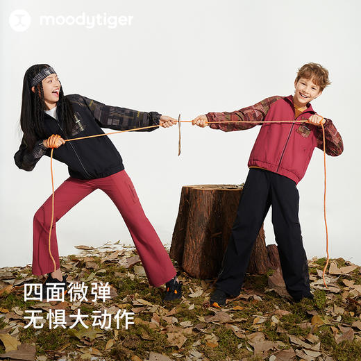 【24年秋新】moodytiger24秋新长袖宽松中性户外运动风衣43510801 商品图2