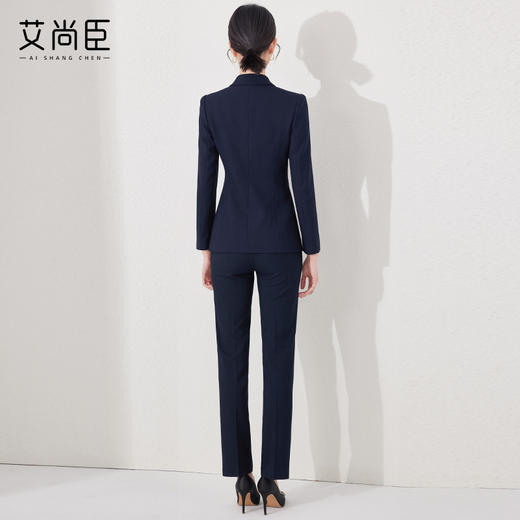 艾尚臣西装套装女春秋高端气质新中式盘扣工装西服售楼部职业装 商品图8