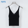 NUTS秋季新款纯欲性感别致V领修身背心女332052101 商品缩略图3