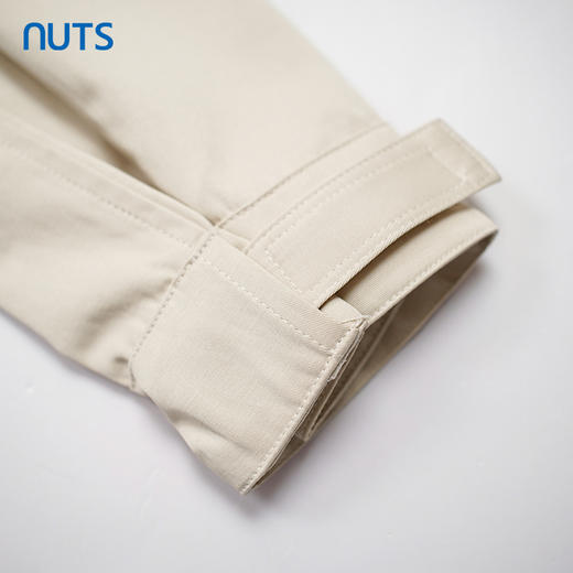 NUTS秋季新款美式复古立领工装纯色夹克短外套 商品图4