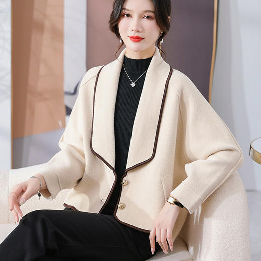 雀说新款外套时尚气质针织开衫中年秋冬上衣服女外穿AL3178 商品图6