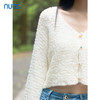 NUTS秋季新款时尚长袖V领修身短款开衫针织衫上衣女潮4310501A1 商品缩略图4