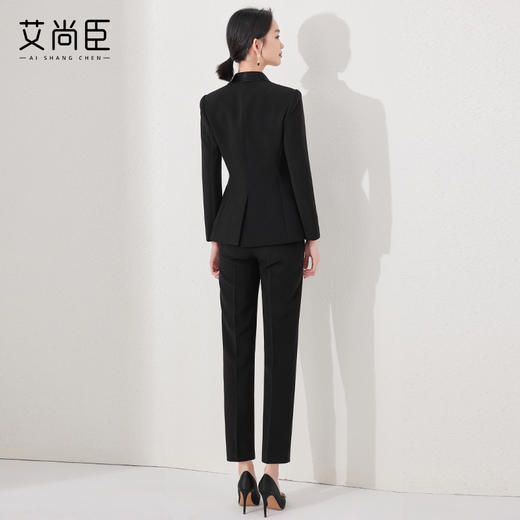 艾尚臣新中式西装套装女春秋时尚气质主持人高端正装女西服职业装 商品图8