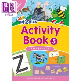 【中商原版】Jolly Phonics Activity Book 5 快乐自然拼读活动手册5 手写体英式英语 