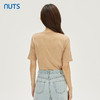 NUTS秋季新款时尚气质通勤风V领链条装饰短袖T恤女331021155 商品缩略图3
