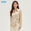 NUTS秋季新款时尚气质通勤风设计感收腰显瘦长袖衬衫女331011157 商品缩略图0