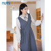 NUTS2023秋季新款花边领时尚气质学院风长袖连衣裙女4381002A1 商品缩略图3