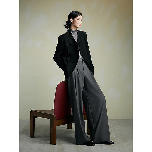 棉仓新356612006-中式无领西装外套 商品图3