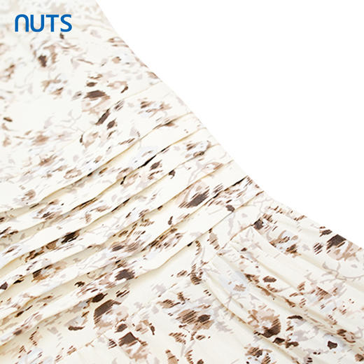 NUTS法式碎花吊带连衣裙女士夏季收腰洋气a字裙221104103 商品图3