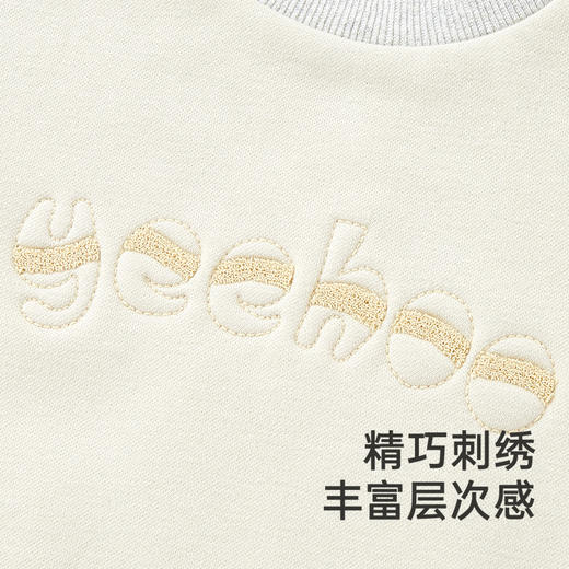 【商场同款】英氏婴儿衣服秋冬男童加绒保暖新生儿连体衣新款 商品图3