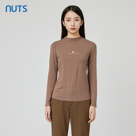 NUTS秋季新款时尚气质修身显瘦时尚内搭长袖T恤女231023077B